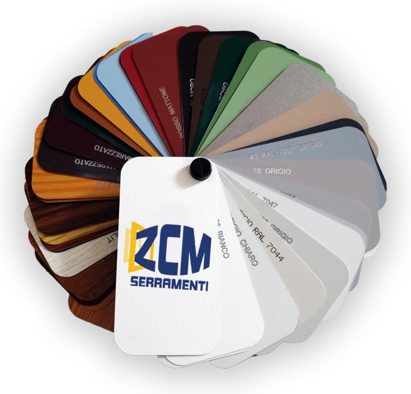 colori PVC avvolgibili disponibili zcm