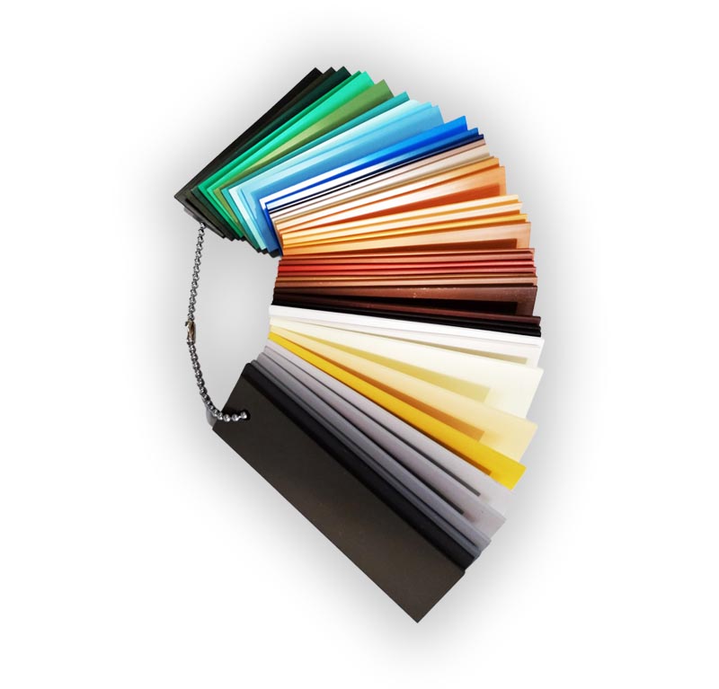 mazzetta colori PVC avvolgibili ZCM serramenti
